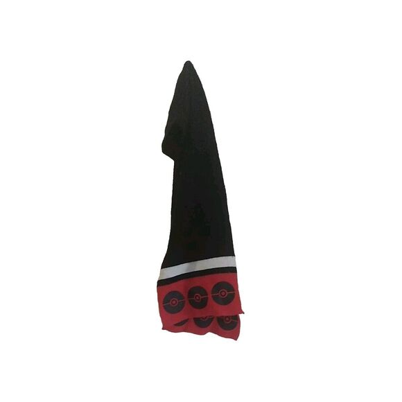 Pokemon Scarf Kids. Black With White And Red Accents Winter Snow School - Picture 1 of 4